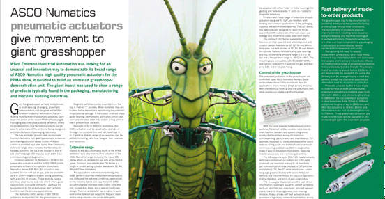 animatronic grasshopper