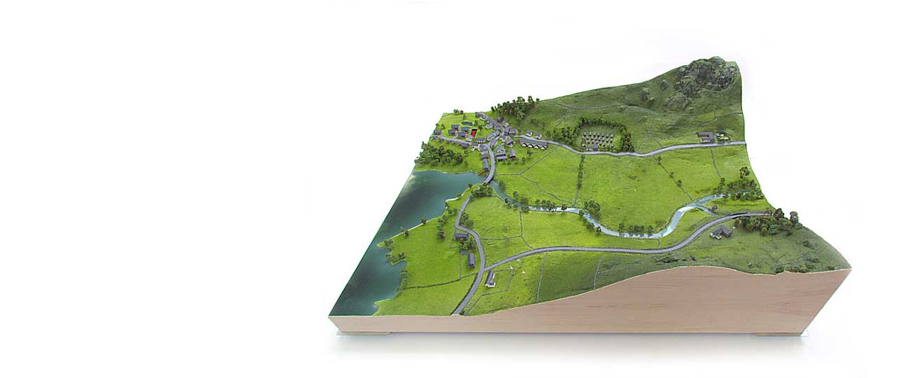Landscape model of the Lake District