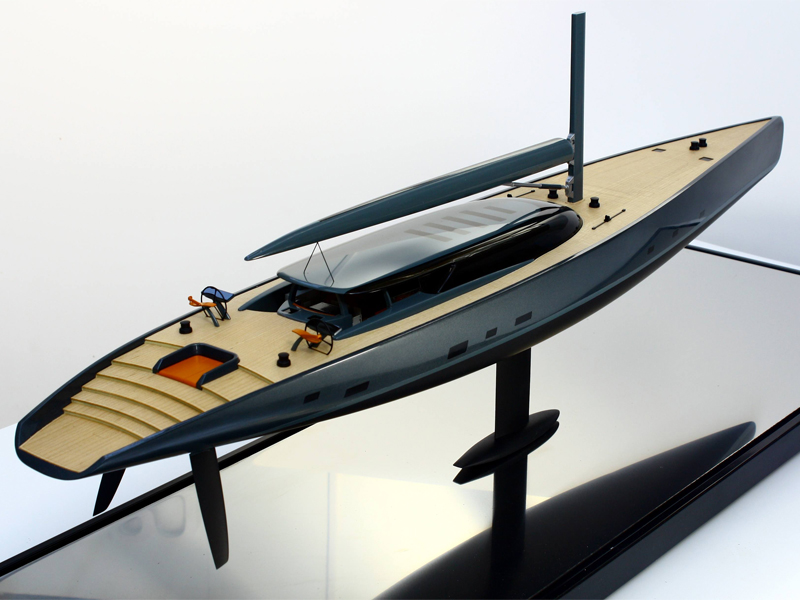 Superyacht model-Dubois Beast 58M - Model Makers Bristol 