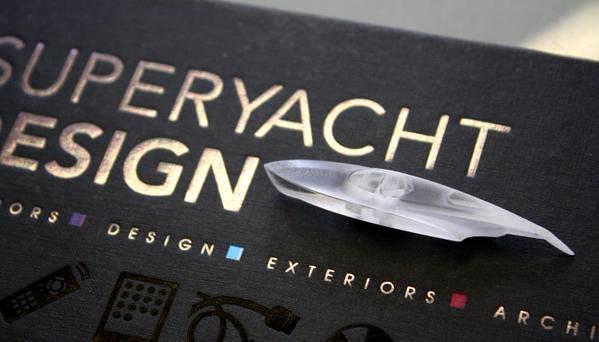 3D printed superyacht design model