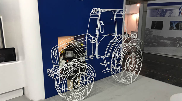 Exhibition Design Wireframe Vehicle