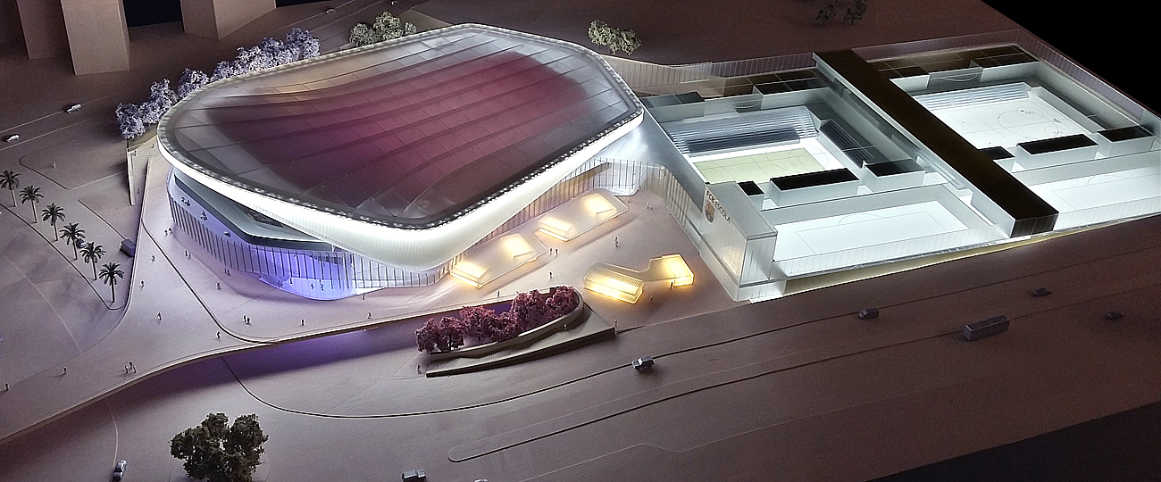 Barcelona Stadium architectural model