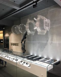 G Shock display installed